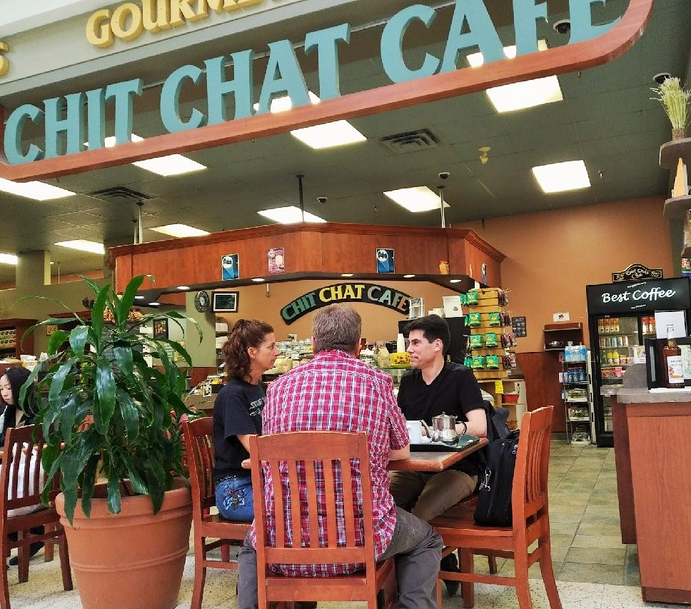 Jeff consulting with constituents