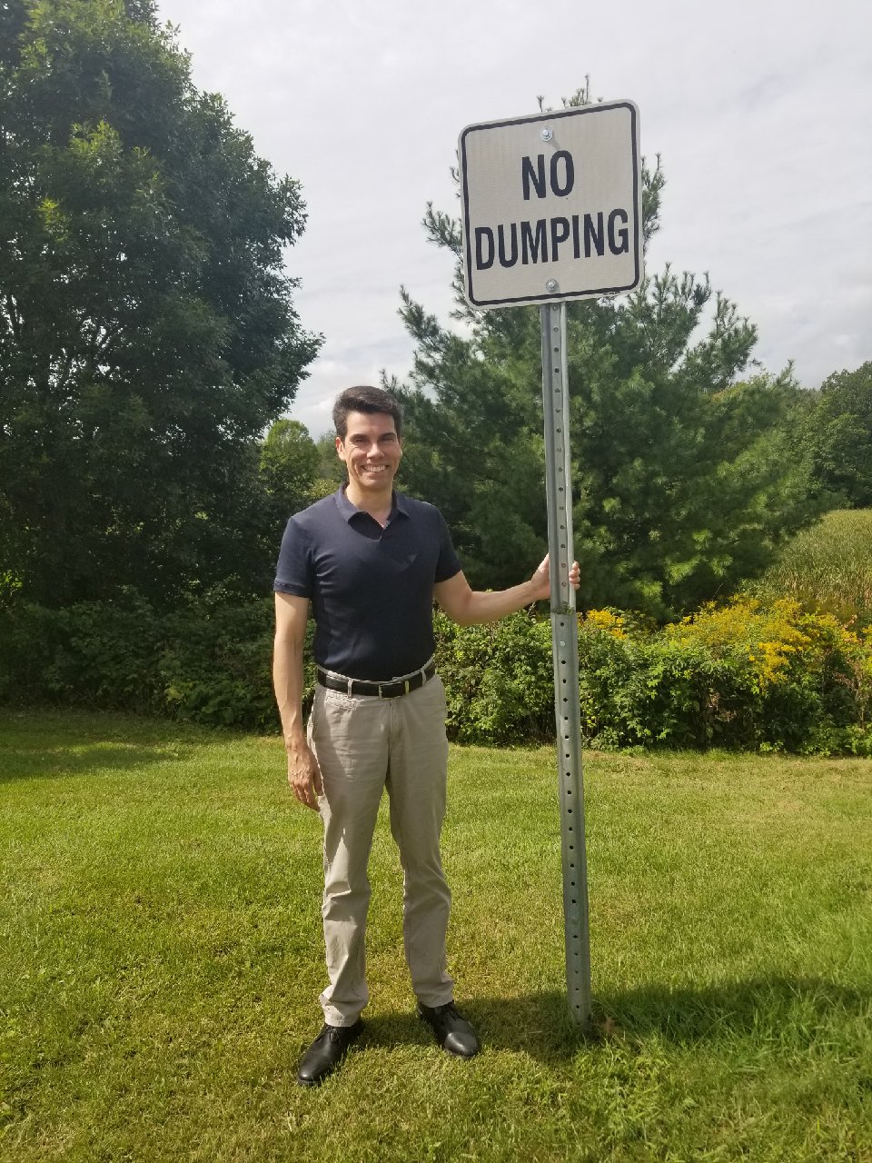 No Dumping Sign